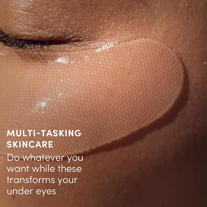 Eye Masks - Softening and Smoothing Under Eye Masks - All Skin Types, Vegan, Cruelty Free, Fragrance Free, Set of 4