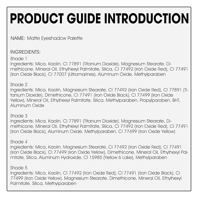 5 Colors Matte Eyeshadow Palette with Brush - Neutral Nude Taupe Brown Eye Shadow Palette Makeup, Natural Waterproof Cool-Toned Eyeshadow for Green & Blue & Brown Eyes and Smokey Makeup, 01#