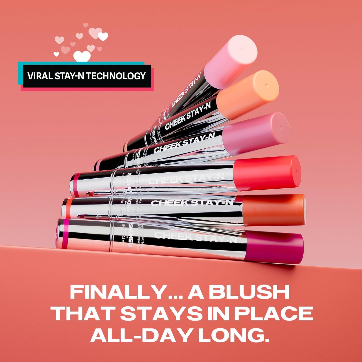 Sacheu Cheek STAY-N Liquid Blush for Cheeks β High Pigment, Buildable, Lightweight Cream Blush Infused With Squalane, for Dewy & Radiant Flushed Cheeks β Long-lasting & Cruelty Free, I'm Guilty