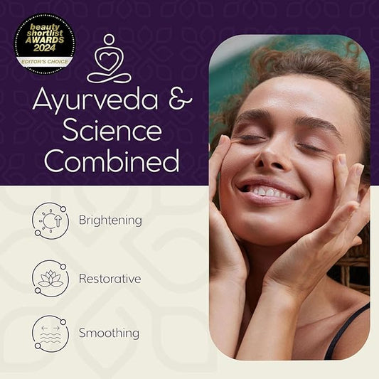 LUVIH Absolute Radiance Brightening Serum – Ayurvedic Dark Spot Corrector & Glow Serum for Women & Men – Nourishing Treatment for Dullness, Uneven Skin Tone & Sun-Stressed Skin – 30 mL