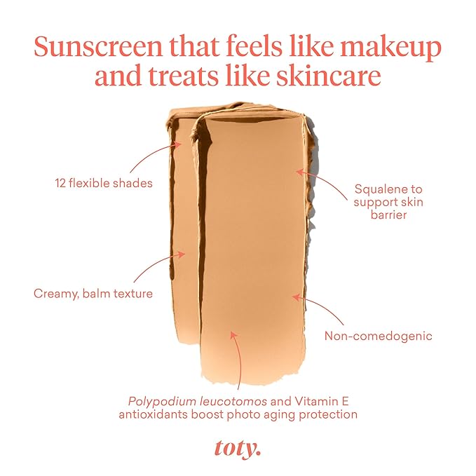 Toty by Sofia Vergara - Ilumina CC Creamy Compact SPF 50+ Refill - Mineral Sunscreen for Face - Cream Foundation Balm - Blurring, Matte Light Coverage - Water Resistant - All Skin Types - 3N
