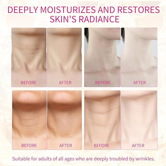 3 PCS Silicone Neck Wrinkle Patches, Reusable Overnight Anti-Wrinkle Patches, Anti Aging Silicone Wrinkle Patches for Skin Firming & Neck Tightening Wrinkles (1.5 month Supply)