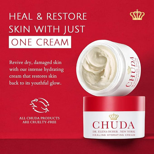CHUDA Healing Hydrating Cream Skin Care Moisturizer Anti Aging Face Cream - 30ml Made in USA, Daily Moisturizer for Face with Remedea Compound, Healing Cream for Hydrating Moisturizer for Dry Skin