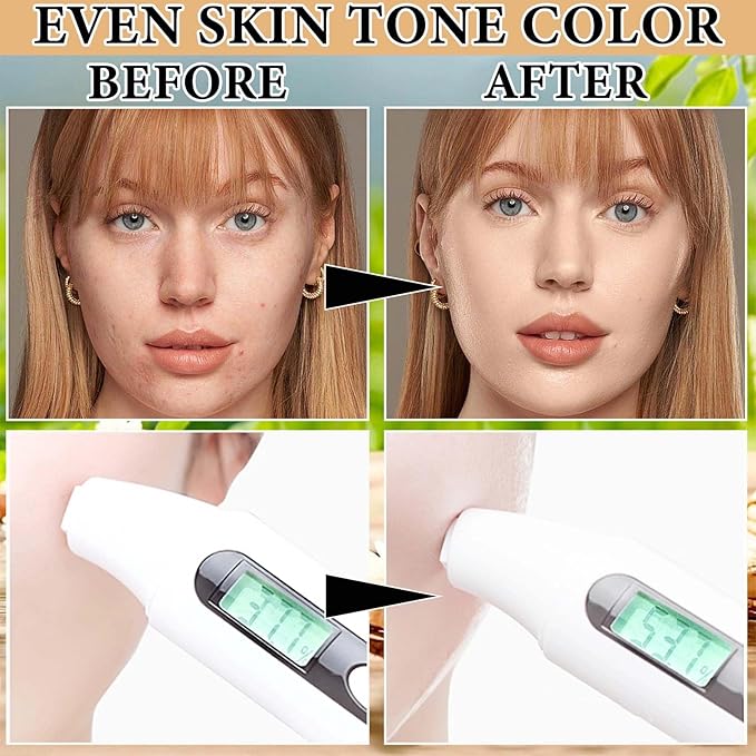 One Step Color Corrector,Natural Isolation Cream,Face Primer Makeup Moisturizer,Oil Control & Moisturizing Skin Tone Correcting Primer Concealer Foundation Set C