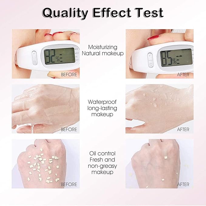 One Step Color Corrector, 3 In 1 Primer for Face Before Makeup, SPF 50 Face Sunscreen Isolation Cream, Moisturizing and Oil Control Daily Makeup Primer for Dark Circles Even Skin Tone