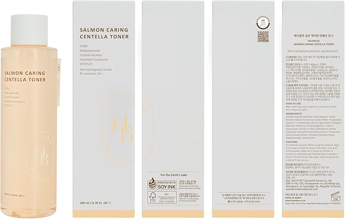 Salmon Caring Centella Toner - Salmon PDRN, pH 5.5, Salmon Egg Extract, Centella, Madecassoside, Restore and Rejuvenate, Refine Skin Texture, Low Irritation, Korean Skincare, K-Beauty