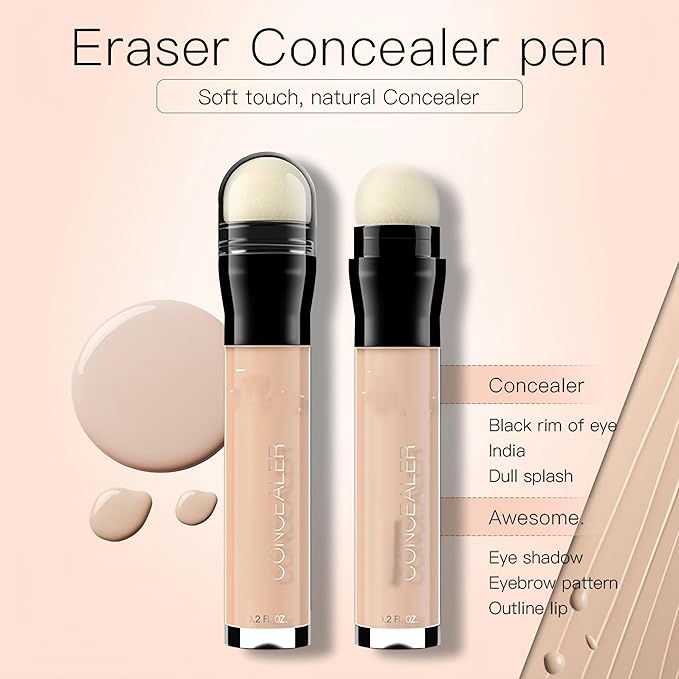 6 Colors Lightweight Full Coverage Contour Concealer Pen Waterproof Natural Color Corrector Concealer Stick (Color 06)