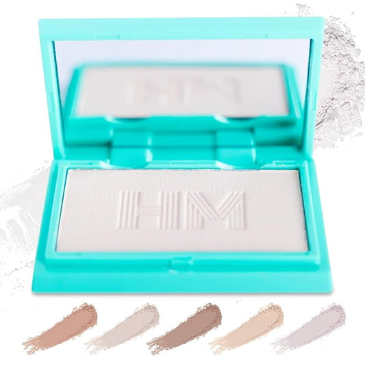 Haute Minute Translucent Smooth Setting Vegan Pressed Powder Makeup and Blurring Face Powder Foundation Full Coverage β Perfect for Travel Size Make Up, Talc-Free, For Oily & Dry Skin with Mirror