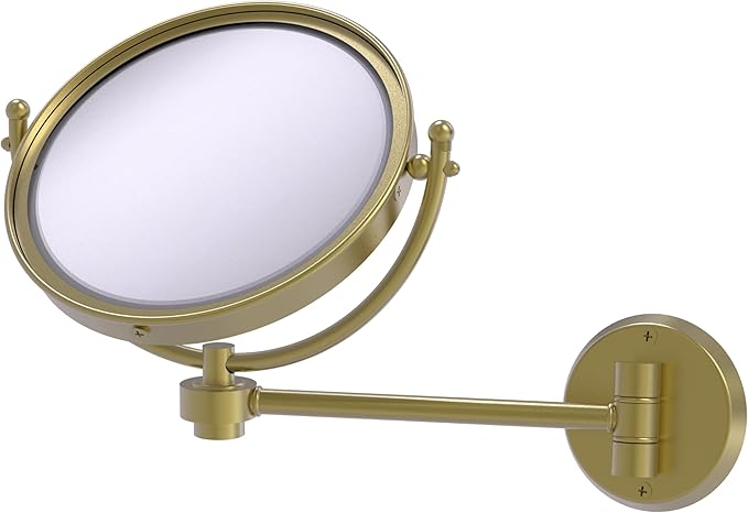 Allied Brass WM-5/5X-GLT 8 Inch Wall Mounted Make-Up Mirror 5X Magnification, Glokzin Teal
