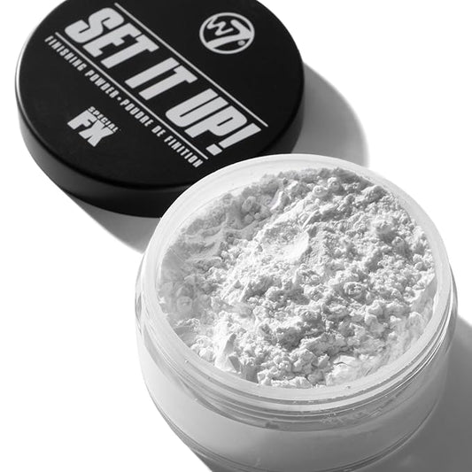 W7 Set It Up Loose Setting Powder & Precision Puff β Translucent, Feather-Light Finishing Powder & Soft Puff for a Flawless, Matte Finish β Easy, Mess-Free Application for Every Makeup Lover!