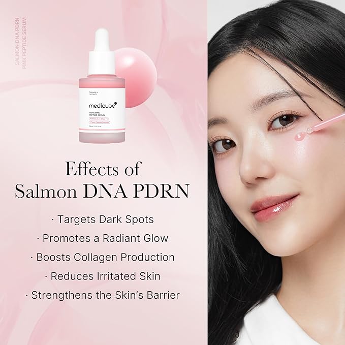 medicube Salmon DNA PDRN Pink Trio Set: Salmon DNA PDRN Pink Peptide Serum and Salmon DNA PDRN Pink CICA Soothing Toner and Salmon DNA PDRN pink collagen jelly gel mask (4ea)
