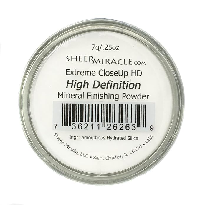 Extreme CloseUp HD Minimalist Finishing Powder for Sensitive Skin | High Definition Pore-Perfecting Formula to Absorb Oil, Blur Wrinkles, Conceal Imperfections | Vegan, Hypoallergenic, Cruelty-Free 7g