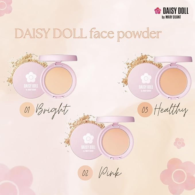 Face Powder, Pressed Setting Powder w/SPF 25 PA+++, Japanese Makeup for Matte & Smooth Finish, 0.3 oz (10 g), 02 Pink Ocher