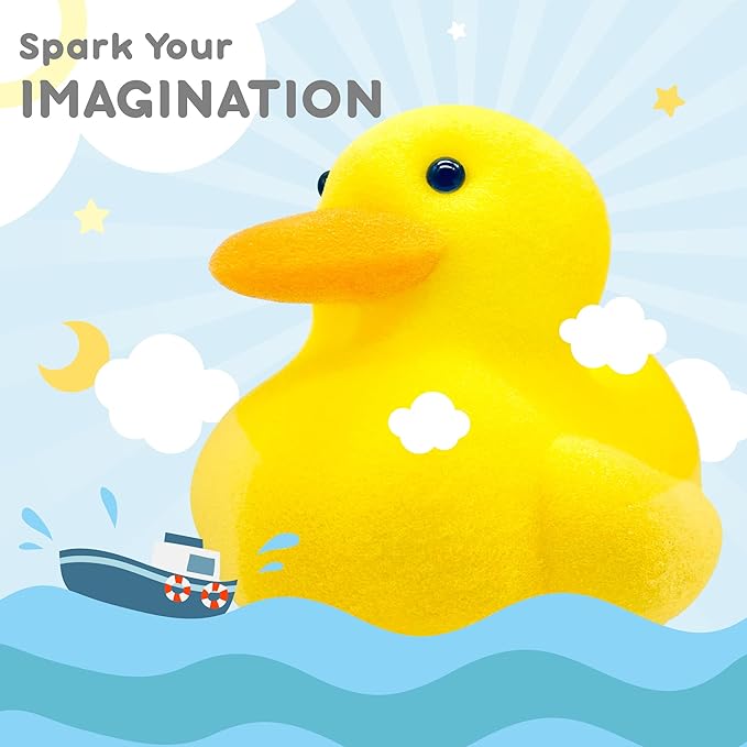 Baby Sponge - Fun Bath Toy for Children - Made of PU Foam, High-Density, High-Absorbent, Safe, and Durable - General Washing, Showering, Bathing, Bubble Bath, and Body Cleaning (Unicorn)