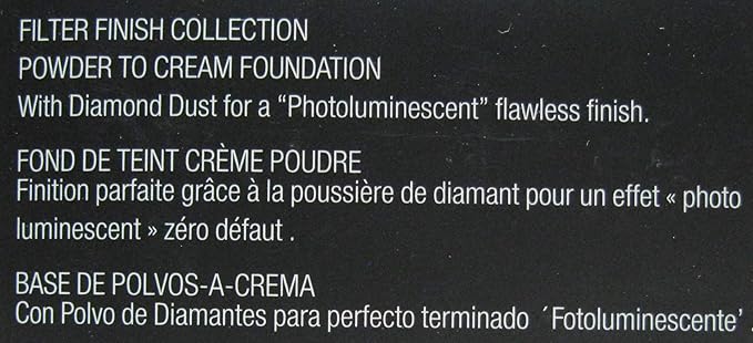 Jay Manuel Beauty Filter Finish Collection Powder To cream Foundation 0.4oz