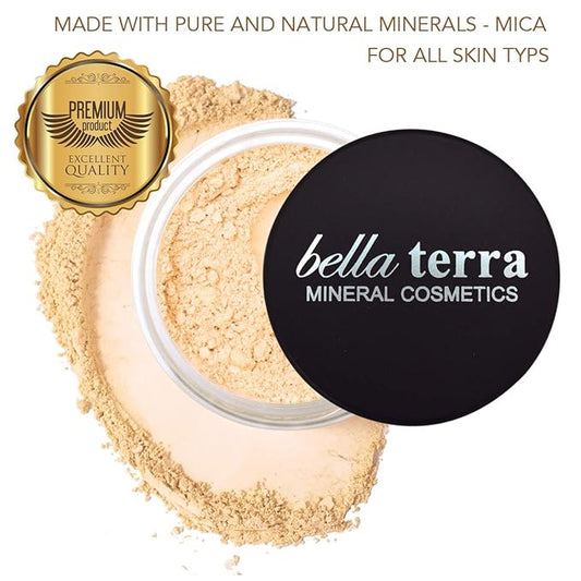 Bellaterra Cosmetics Mineral Powder Foundation | Long-Lasting All-Day Wear | Buildable Sheer to Full Coverage β Matte | Sensitive Skin Approved | Natural SPF 15 (Ultra) 9 grams