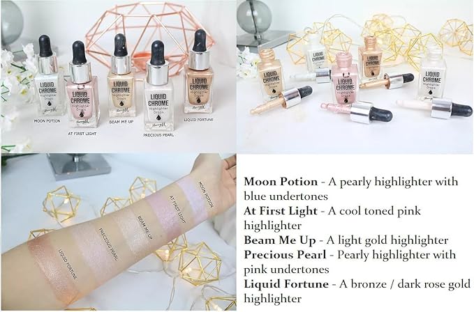 Barry M Liquid Chrome Highlighter Drops, At First Light