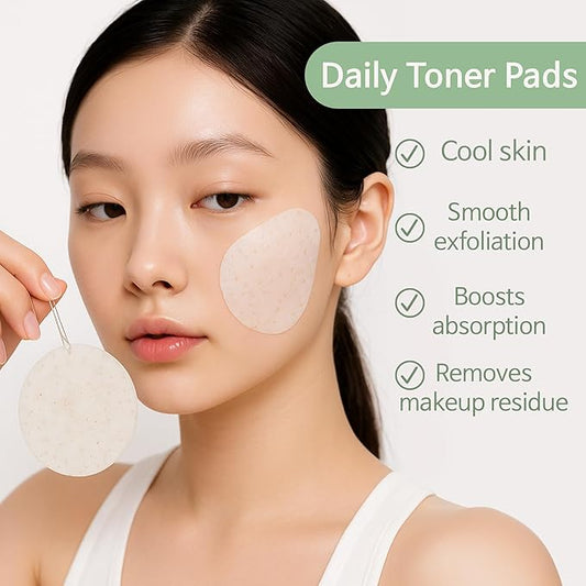 4% PHA Toner Pads | Vegan Korean Skincare for Sensitive, Acne-Prone Skin, Before Makeup, Morning Routine Selfcare, (Toner Pads, 60 ct)