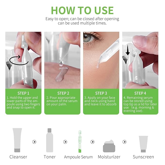 Gentle Botanical Acne Treatment for Face β Acid-Free Spot Facial Serum with Niacinamide & Witch Hazel, Soothes Redness & Controls Breakouts for Sensitive, Oily & Acne-Prone Skin β 1.2 ml Γ 30 Ampoules