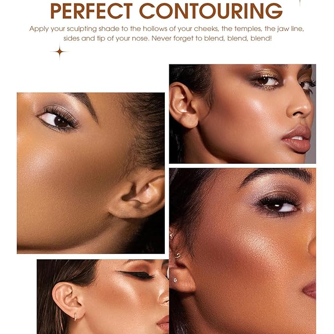 Liquid Contour Stick Makeup, Cream Face Bronzer Stick Built-in Sponge Tip, Cool Toned Contour Stick for Women and Girl, Lightweight Blendable Liquid Bronzer Concealer Stick (103 Camel Suede)