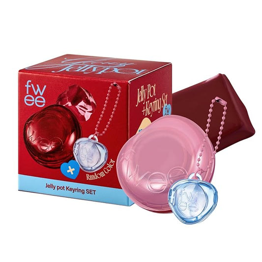 Glowy Jelly Pot + Keychain SET | Dewy Jelly Lip & Blush Color, Tinted Glow Jelly Balm, Dewy Buildable Finish β Couverture(Berry Choco) | 0.14 oz
