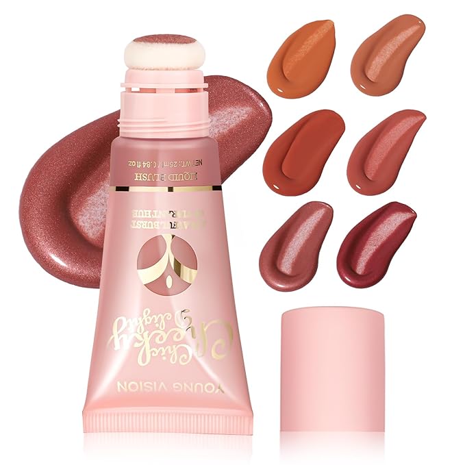 YOUNG VISION Matte Liquid Blush Wand - Velvety Cheek Tint | Long-Lasting Rubor Liquido Matte | Blendable & Buildable | Maquillaje para Mejillas,25ml/0.84 fl oz