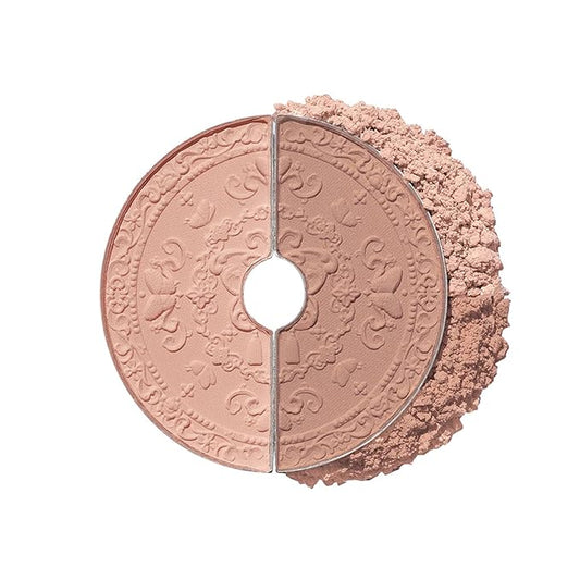 Flower Knows Butterfly Cloud Collar Rouge Box Highlighting & Blush Duo Powder,Blue+Pink Matte Finish Blush & Highlighter Palette,Buildable & Blendable Makeup Blush for cheeks(05 Pearwood)