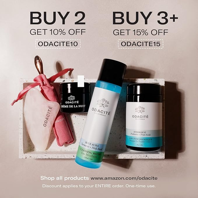 OdacitΓ© Acne Serum Concentrate for Face, Pore Cleanser Facial Oil for Combination Skin with Peach & Cypress - Purifying Anti-Aging Facial Serum for Balanced-Looking Complexion - 0.17 fl. oz