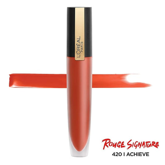 LβOrΓ©al Paris Makeup Rouge Signature Matte Lip Stain, I Achieve