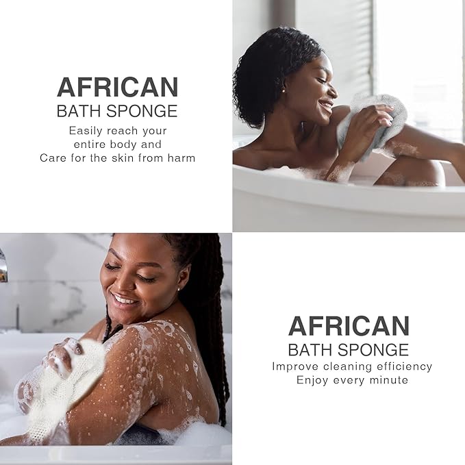 African Net Sponge Real African Net Sponge Authentic Exfoliating Washcloth for Deep Exfoliation Quick-Drying African Exfoliating Net Great for Daily Use13