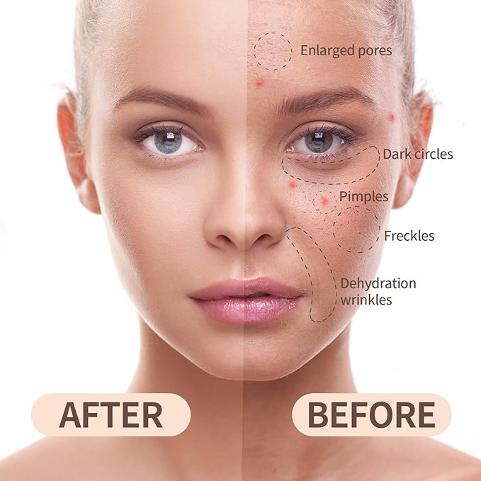 Splendor Serum Boosted Skin Tinted Balm, Solid Tinted Moisturizing Serum Contour Stick Foundation Face Stick splendor balm, Natural Makeup for Women (6#)