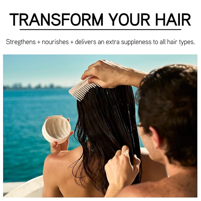 ILES FORMULA Hair Mask β Deep Conditioning Hair Treatment for Dry, Damaged, Frizzy Hair - Lightweight Hair Repair Mask with Tucuma Butter, Macroloba Seed, Vitamins B5 & E | Hydrating, Color-Safe