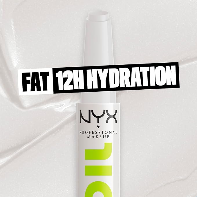 NYX PROFESSIONAL MAKEUP Fat Oil Slick Click, Lightweight, Buildable Pigmented Vegan Lip Balm - Going Live