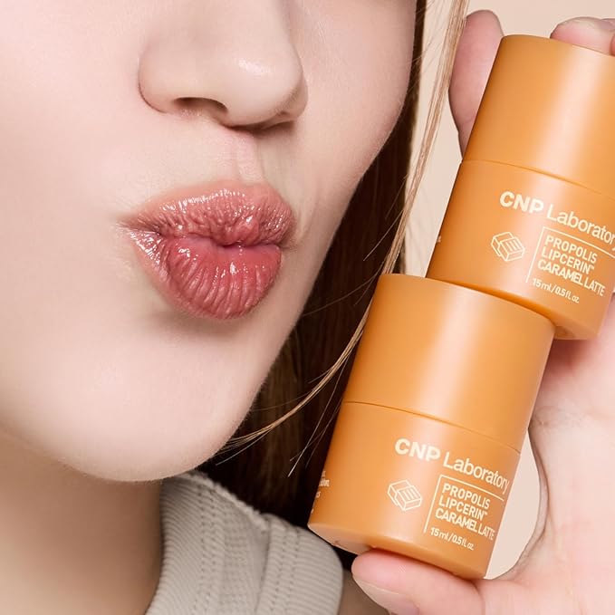 CNP Honey Lip Butter - Propolis Lipcerin™ 06 Caramel Latte, Café Edition, Hydrating Overnight Manuka Lip Balm & Mask, 12hrs Long-lasting Moisture, Gifts for Women, Korean Skin Care, 0.5 fl.oz.