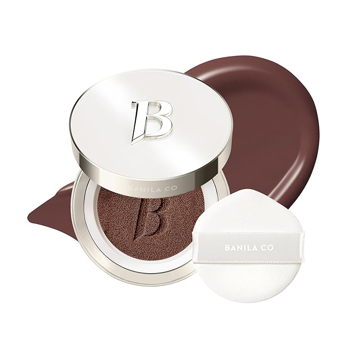 BANILA CO Covericious Ultimate Cover Cushion | Up to 100HR Long-Wear Foundation | 20 Shades for All Skin Tones | Matte & Lightweight Finish | Korean Cushion Foundation (14g / 0.49 oz), 40C COCOA