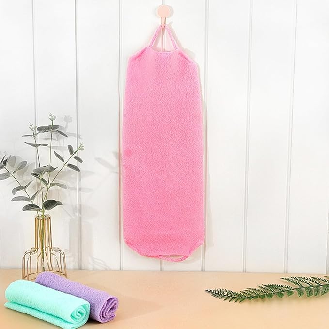 4PCS Back Scrubber for Shower, Shower Back Scrubber Body Bath Pull Strap Scrubber with Handles Nylon Exfoliating Washcloth Extended Length Washers Stretchable Shower Scrubber for Face Back Cleans Skin