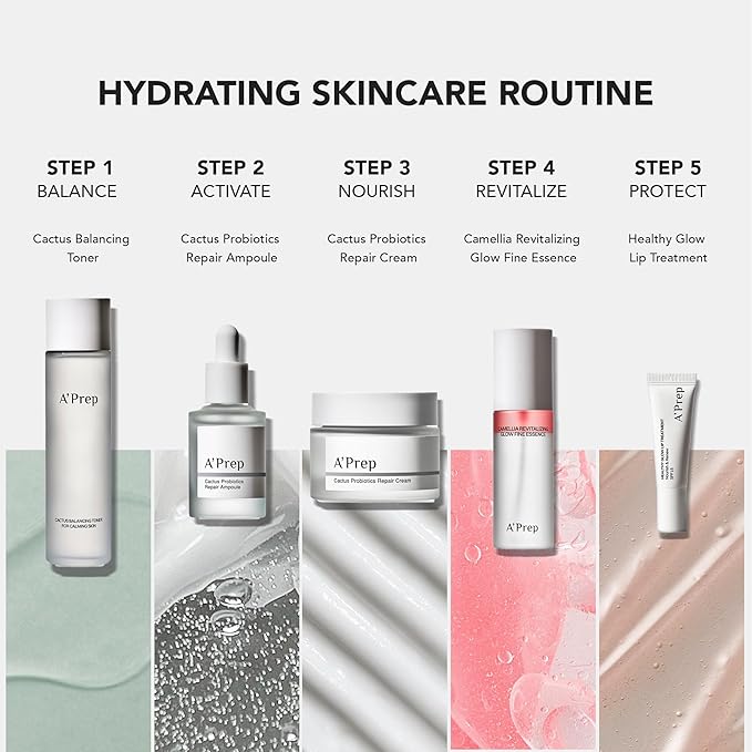 A'Prep Camellia Revitalizing Glow Fine Essence β Ultra-Fine Hydrating Mist with Camellia Extract, Niacinamide & Hyaluronic Acid for Radiant Skin, Korean Skincare, 120ml