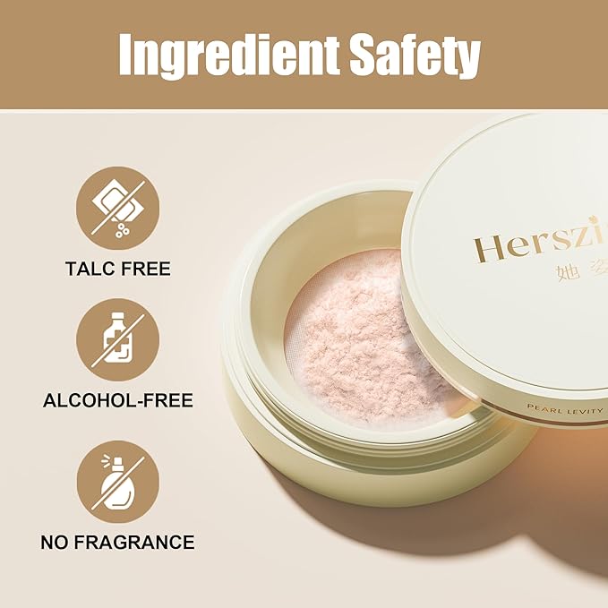 Translucent Setting Powder, Oil Control & Lightweight Loose Powder with Soft-focus Finish, Minimizes Pores, Long Lasting Talc Free Setting Powder Makeup, 10g, Natural