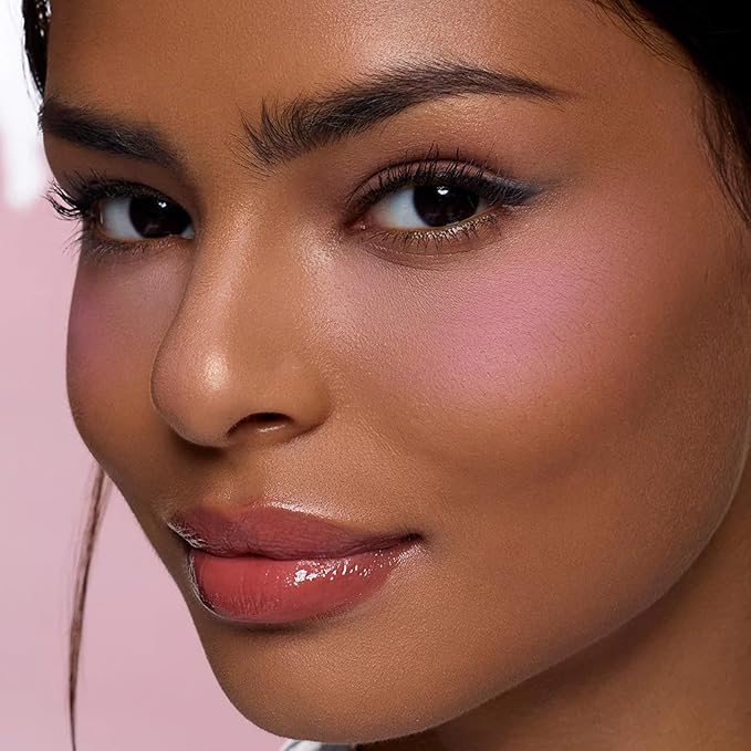 Flower Knows Butterfly Cloud Collar Rouge Box Highlighting & Blush Duo Powder,Blue+Pink Matte Finish Blush & Highlighter Palette,Buildable & Blendable Makeup Blush for cheeks(03 Pastel Lotus)