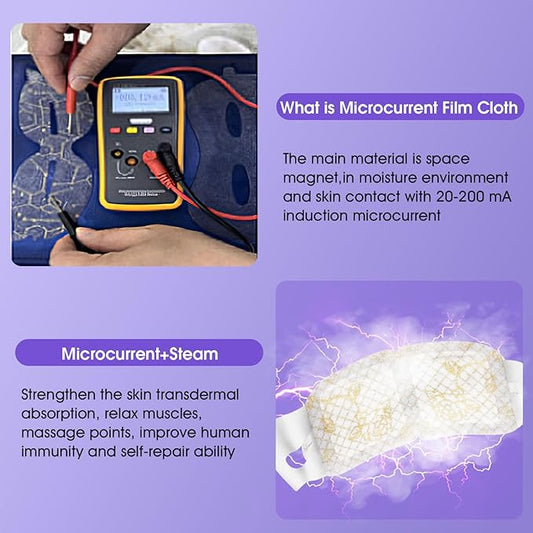 Microcurrent Self Heating Eye Mask For Fast Relief Of Dry Eyes