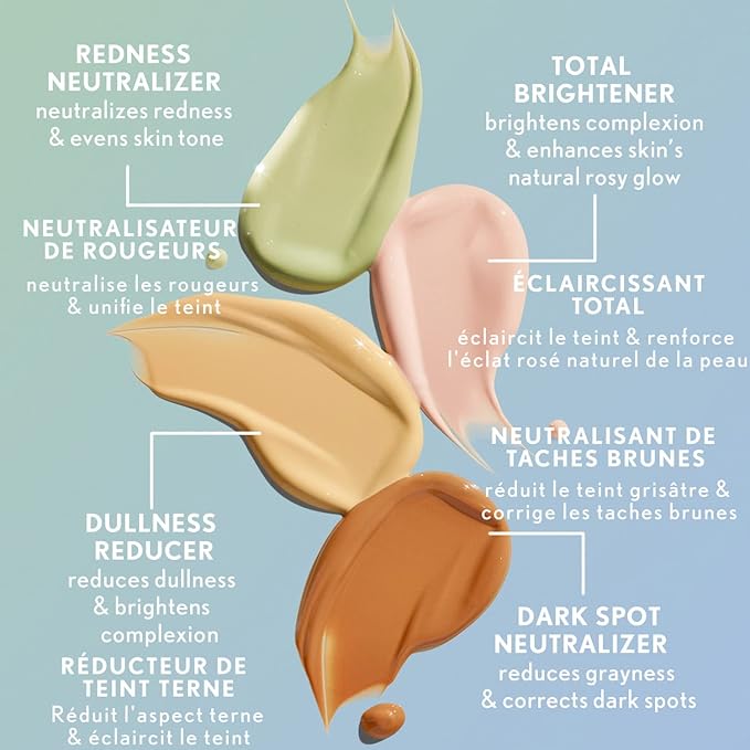 COVERGIRL Clean Fresh Skincare Color Correcting Serum Moisturizer Primer, Dark Spot Neutralizer, For Deep Skin Tones