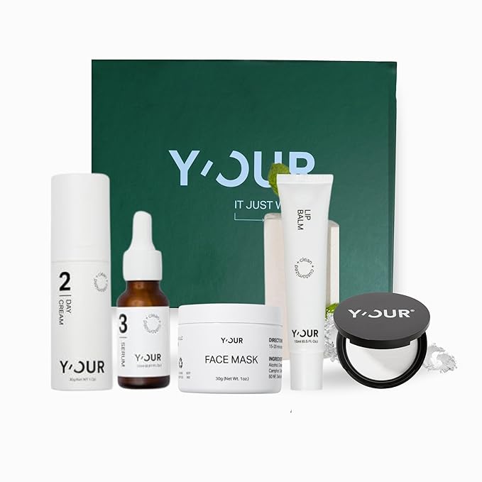 YβOUR Acne-Care Sets: Acne Treatment Duo, 3-Step Acne Set, Purify & Treat Acne Set, Bloom & Blur Acne Set, Adult Acne Set. 5-Step Deluxe Blemish Control. Made in USA