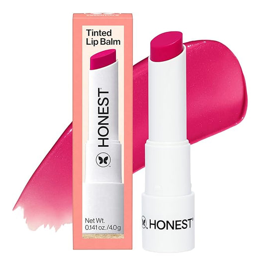 Honest Beauty Moisturizing Vegan Tinted Lip Balm | Antioxidant-rich Acai Extracts + Avocado Oil | Paraben Free + Cruelty Free | Dragon Fruit