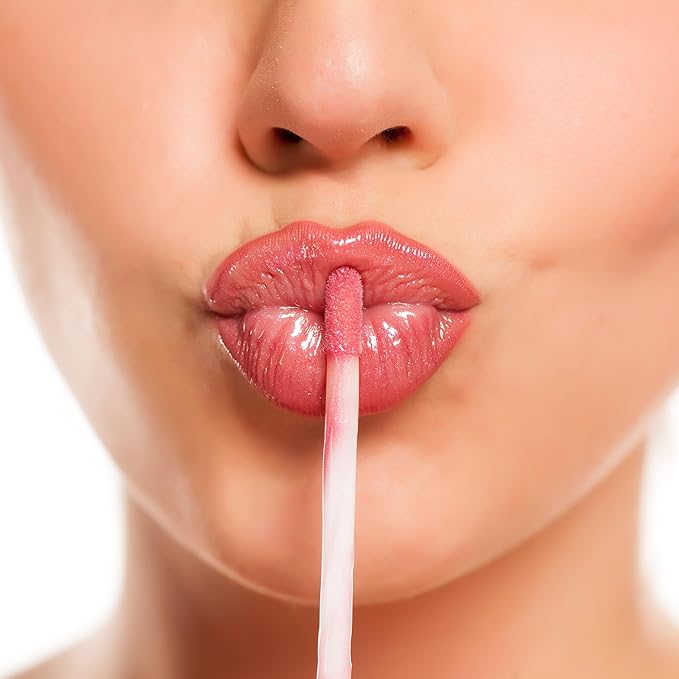 Beauty Concepts Lip Gloss Collection β Shimmering, Glossy Lip Makeup Set for a Radiant Finish, Light Pink Glitter Pantone