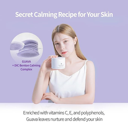 BENTON Guava 70 Skin Toner Face Mask Pad Moisturizer Hyaluronic Acid Soothing Calming Relief Pore Care for Dry Sensitive, All Skin Types Dewy Luminous Skin, Non-Drying Toner Pads, Korean Skin Care