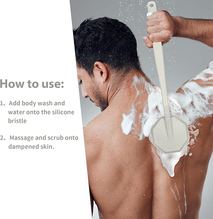 Back Scrubber & Body Scrubber - Stone