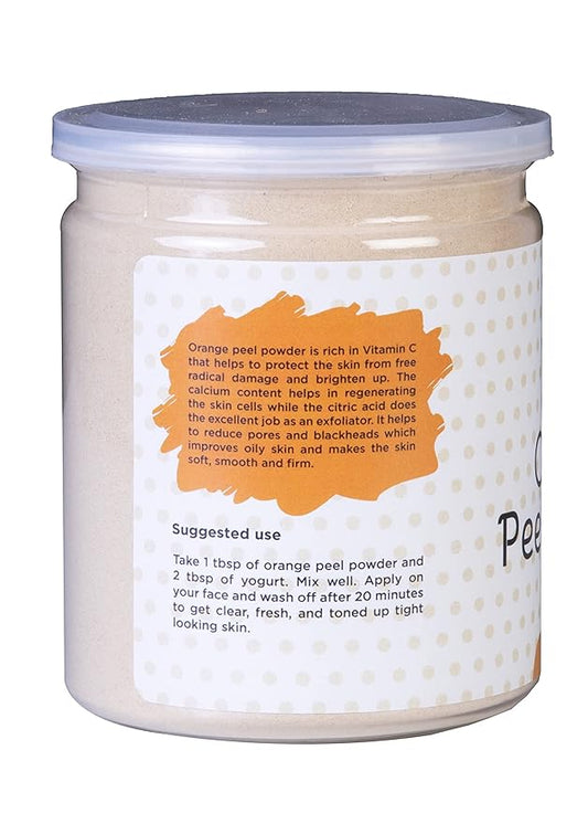 Orange Peel Powder 8 oz (227 grams) | 100% Natural Care For Acne, Tan & Blackheads | Effective DIY Face Mask Ingredient | Rich in Vitamin C | Helps Get a Glowing Skin | by Yogi's Giftยฎ