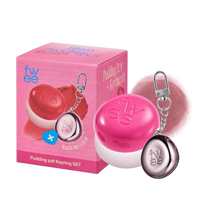 Blurry Pudding Pot + Keychain SET | Airbrushed Blush & Lip, Buildable Pigment, Long-lasting, Lightweight, Easy to Blend, Natural Soft Matte Finish Makeup β Sth (Dusty Pink) | 0.17 oz