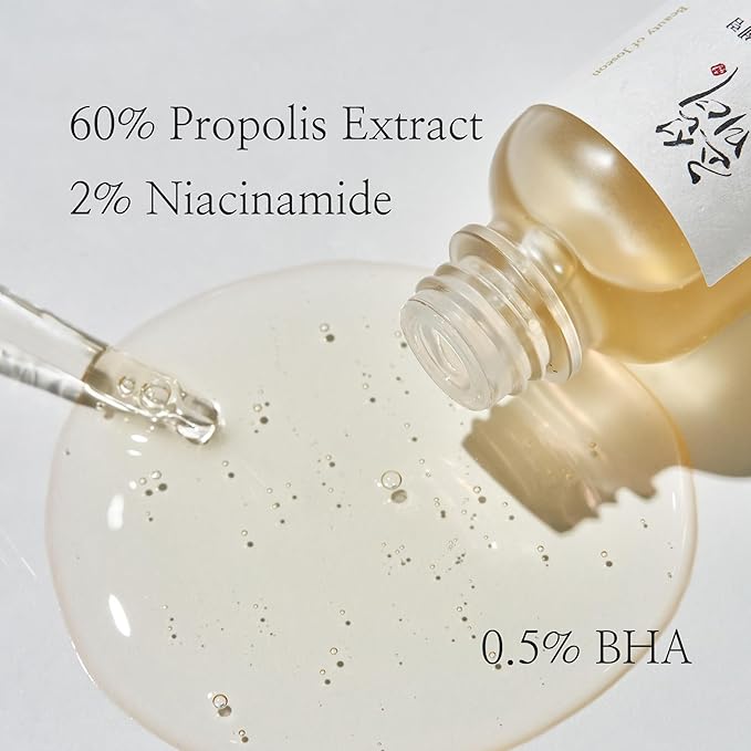 Beauty of Joseon Glow Serum Propolis and Niacinamide Hydrating Facial Soothing Moisturizer for Irritated Uneven Skin Tone, Korean Skin Care, 60ml, 2 Fl.Oz
