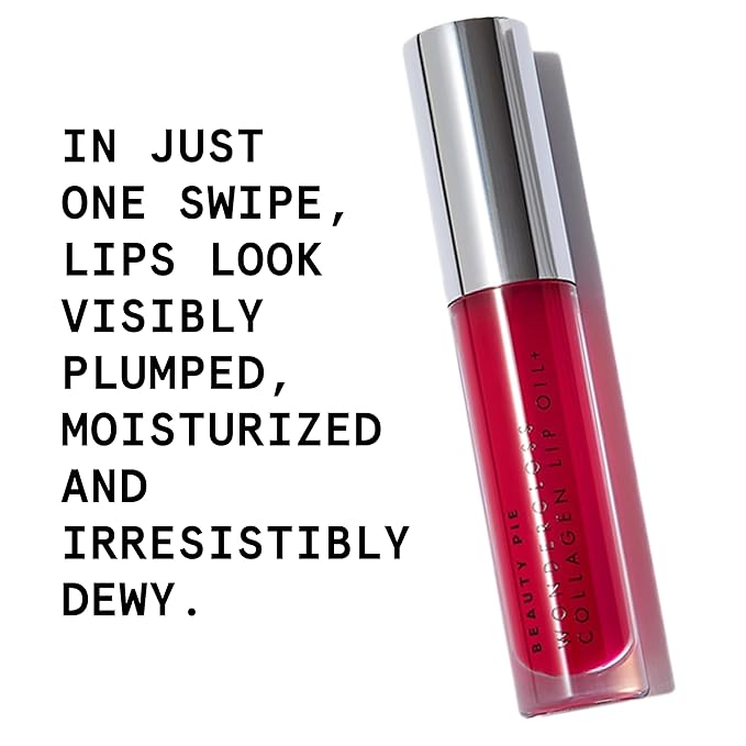 Beauty Pie Wondergloss Collagen Lip Oil + (Cherryo) β Hydrating, Plumping, Non-Sticky Gloss with Collagen AC Micro-Vectors & Cherry Oils